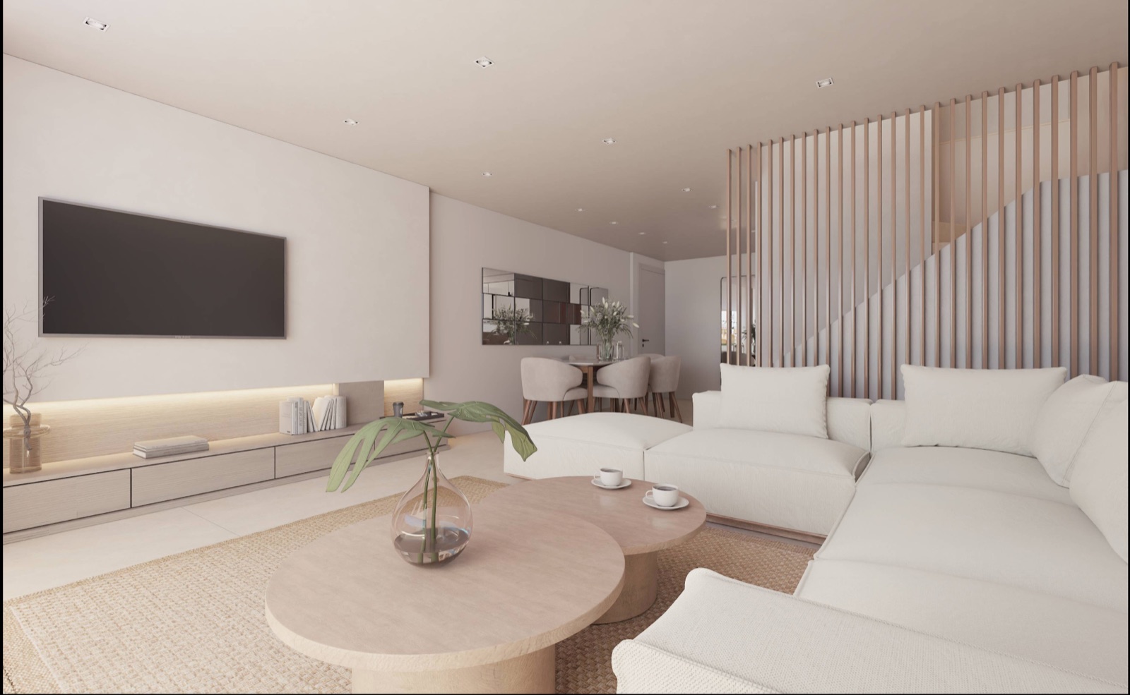 Living room with view
